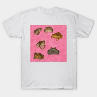 Toads Pattern Pink T-Shirt